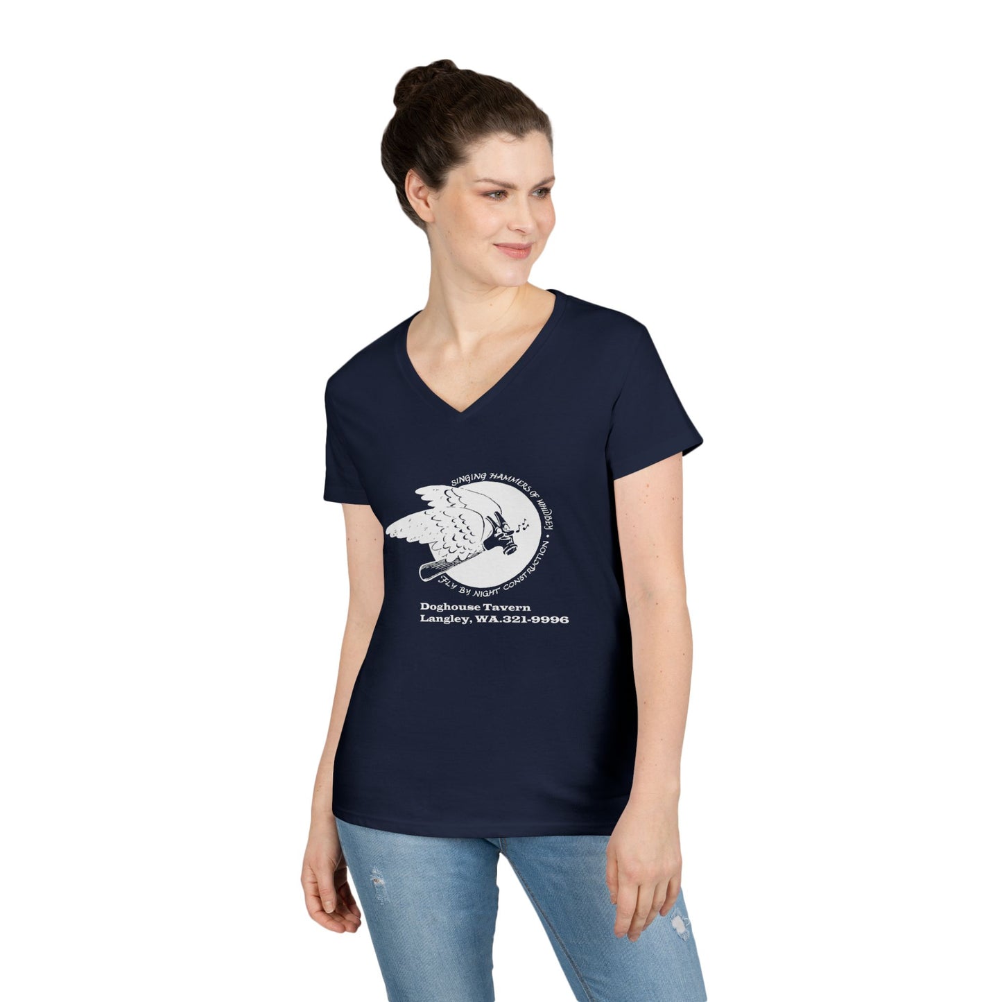 Vintage Eagle V-Neck T-Shirt for Women