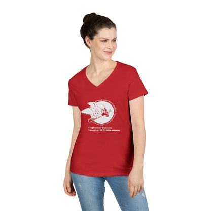 Vintage Eagle V-Neck T-Shirt for Women