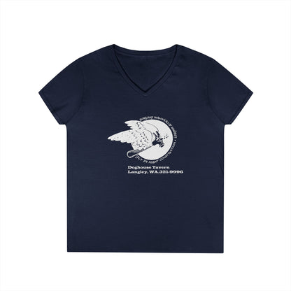 Vintage Eagle V-Neck T-Shirt for Women