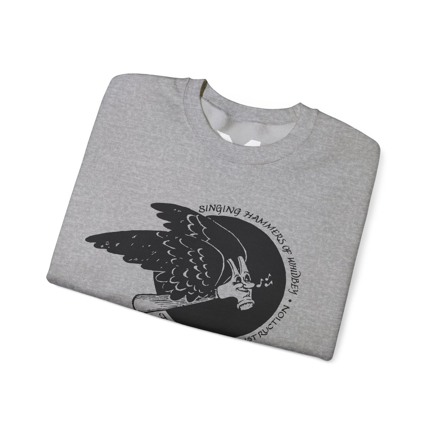 Vintage Singing Hammer-Inspired Unisex Crewneck Sweatshirt with Design