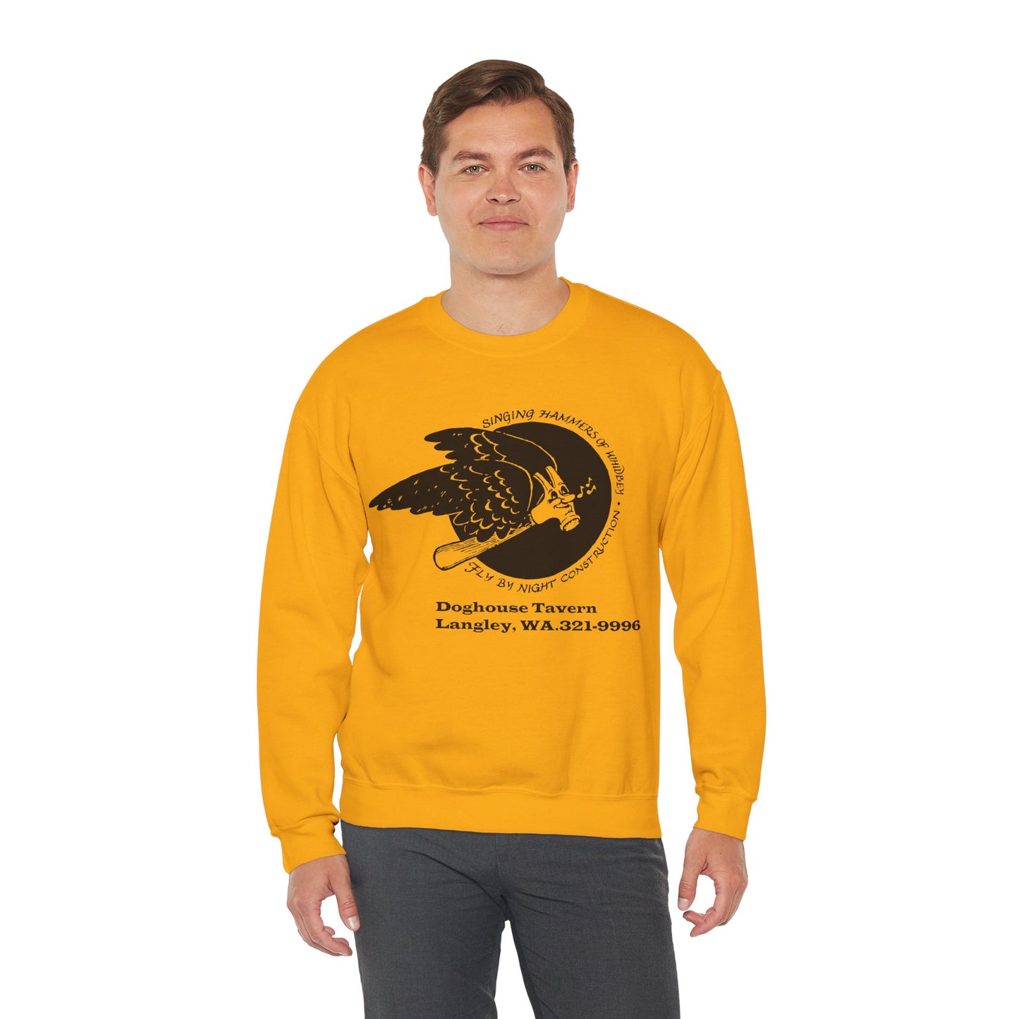 Vintage Singing Hammer-Inspired Unisex Crewneck Sweatshirt with Design