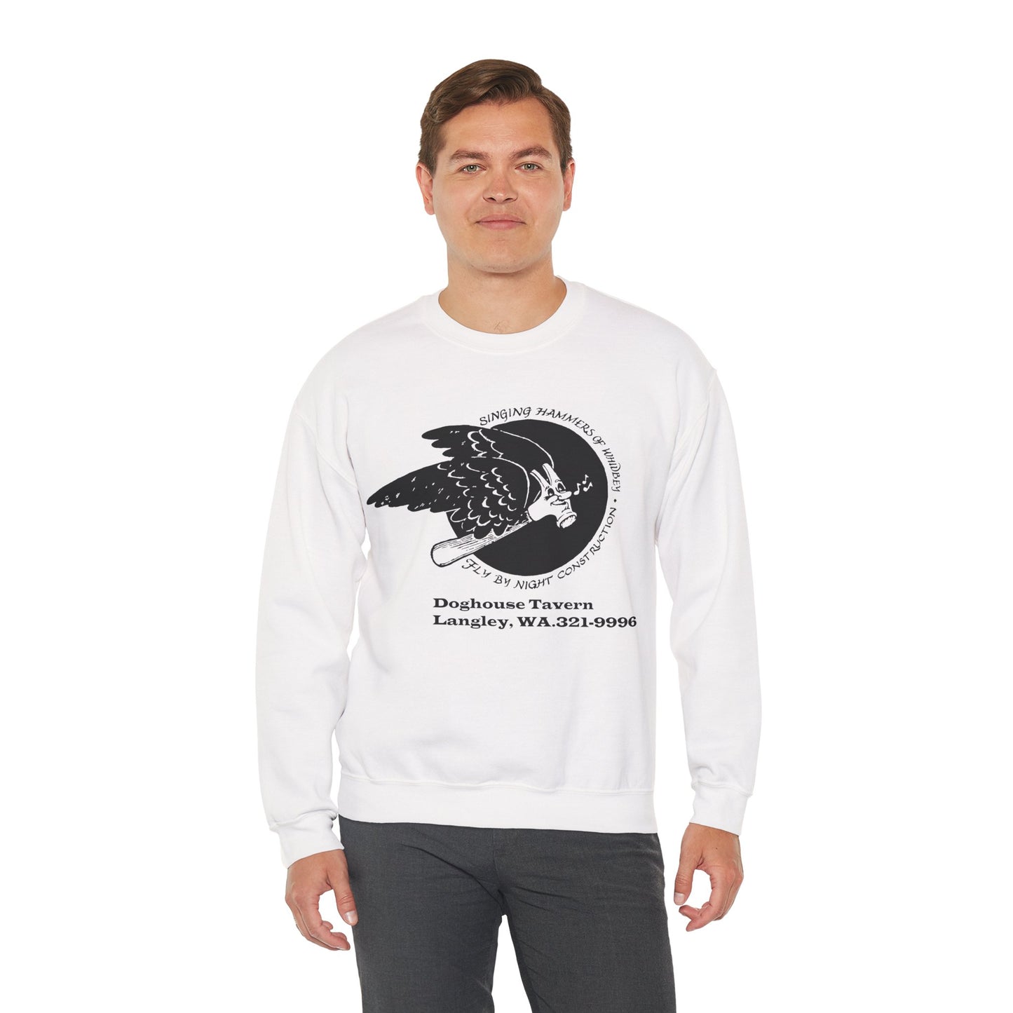 Vintage Singing Hammer-Inspired Unisex Crewneck Sweatshirt with Design