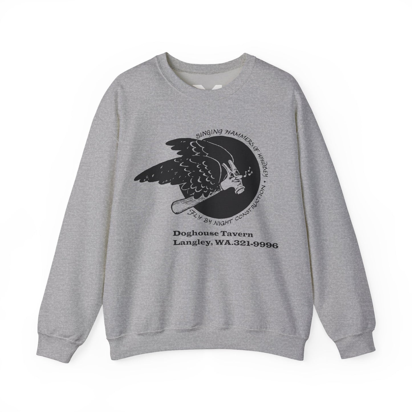 Vintage Singing Hammer-Inspired Unisex Crewneck Sweatshirt with Design