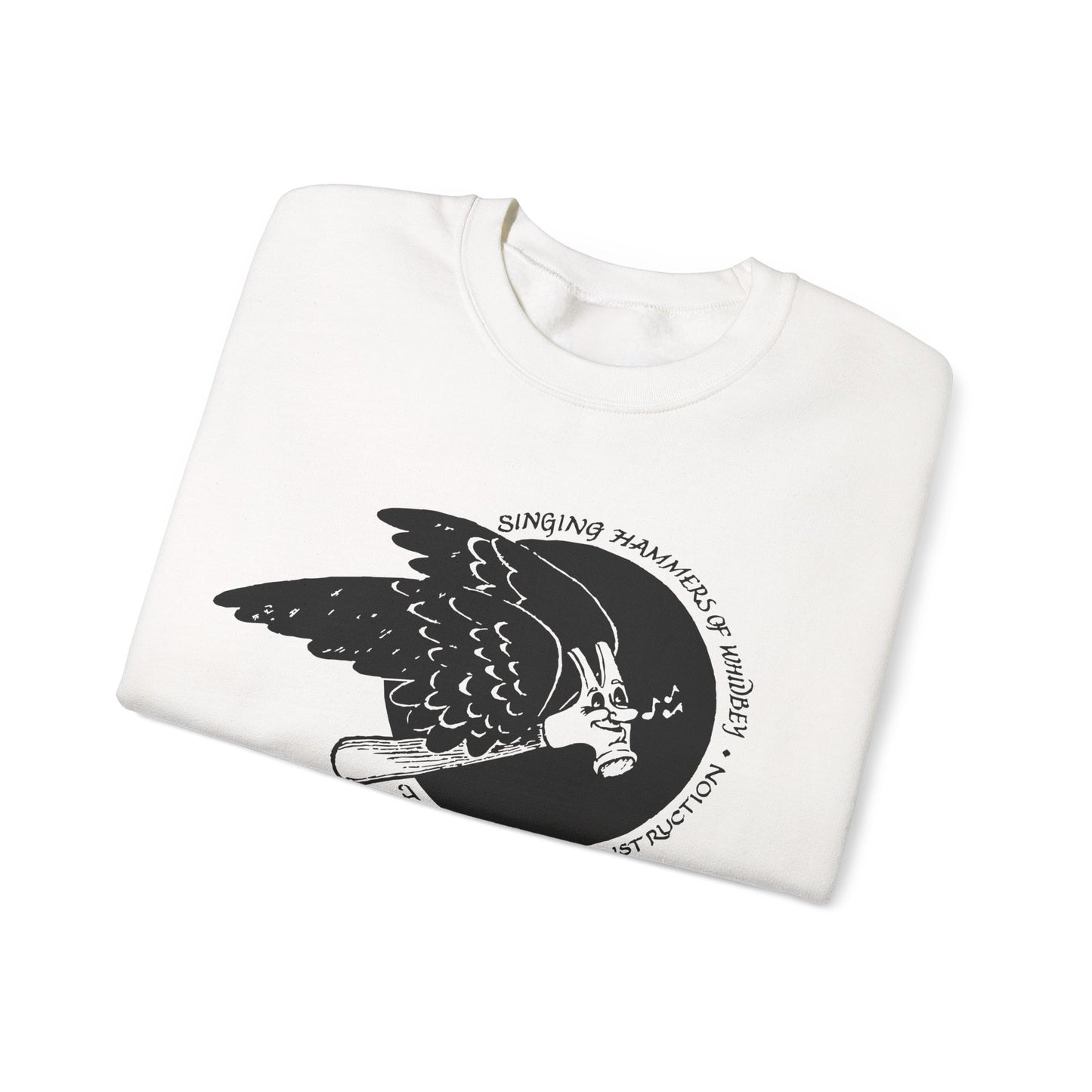 Vintage Singing Hammer-Inspired Unisex Crewneck Sweatshirt with Design