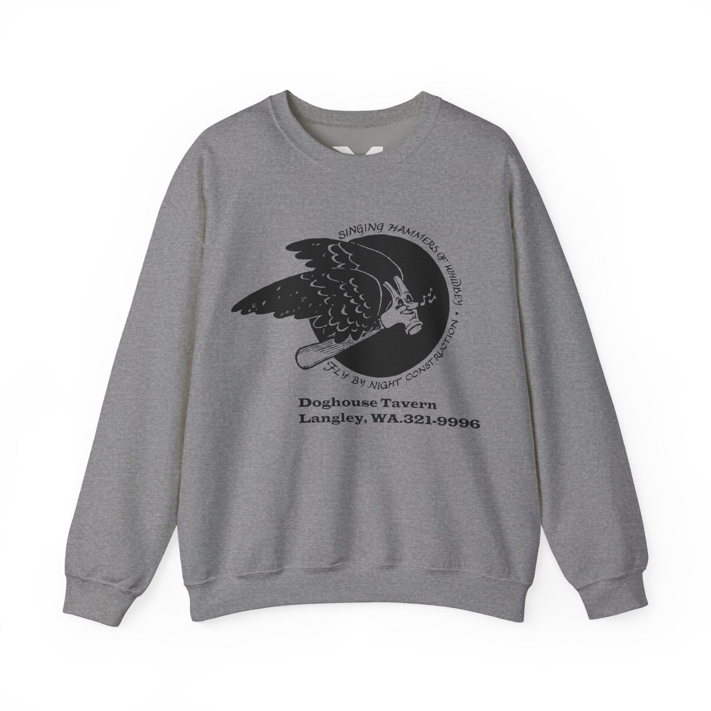 Vintage Singing Hammer-Inspired Unisex Crewneck Sweatshirt with Design