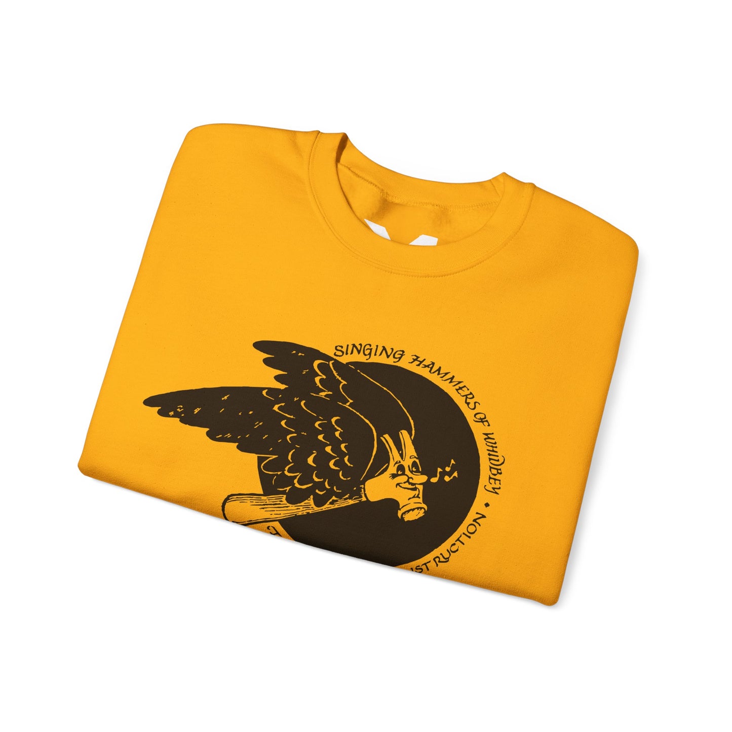 Vintage Singing Hammer-Inspired Unisex Crewneck Sweatshirt with Design