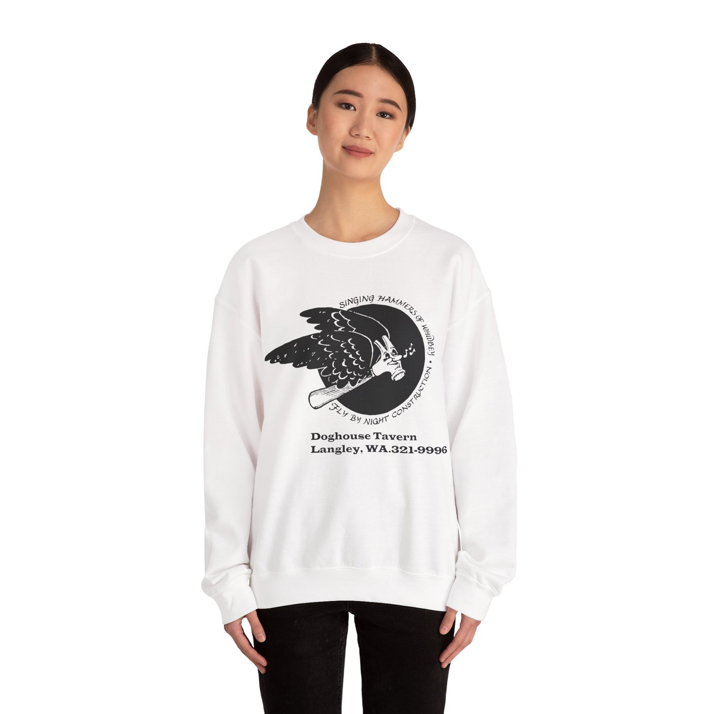 Vintage Singing Hammer-Inspired Unisex Crewneck Sweatshirt with Design