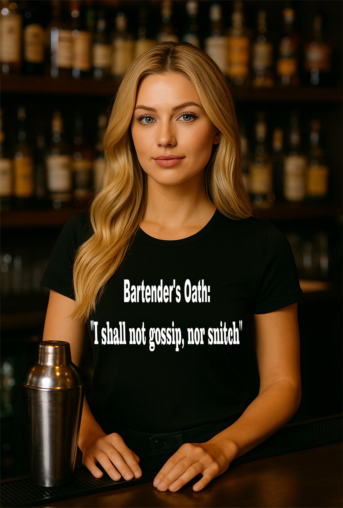 Bartender's Oath Unisex T-Shirt - Funny Quotes for Mixologists