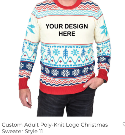 Custom  Logo Christmas Sweater